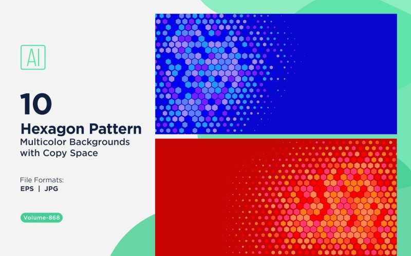 充满活力的蜜蜂图案背景，多种颜色和尺寸，868