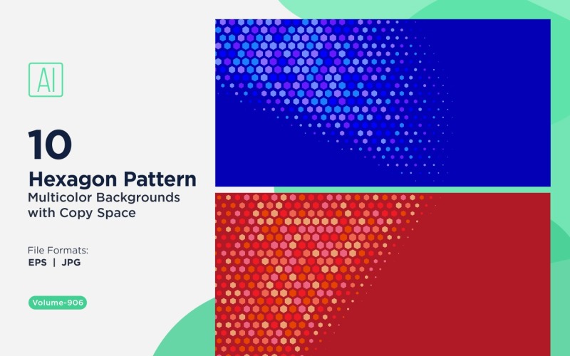 Fundo de padrão de abelha vibrante em várias cores e tamanhos 906