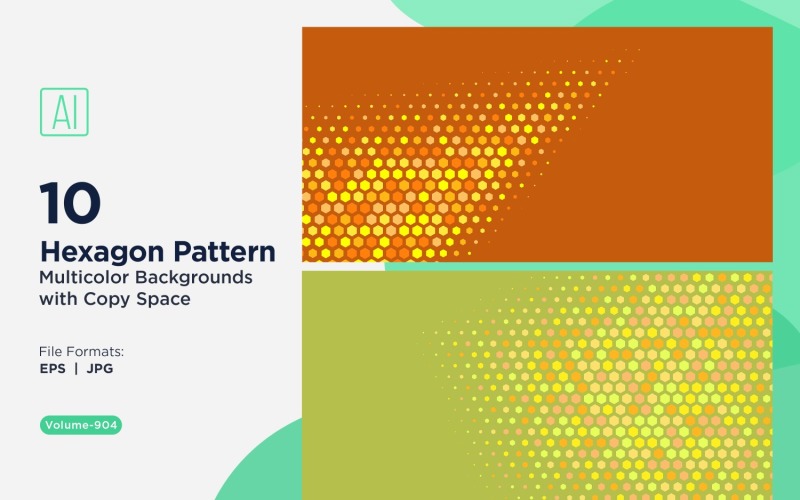 Lebendiger Honigbienen-Musterhintergrund in mehreren Farben und Größen 904