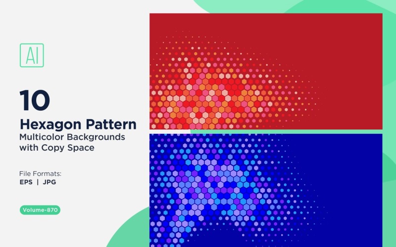 Motif d'abeilles vibrant en plusieurs couleurs et tailles 870