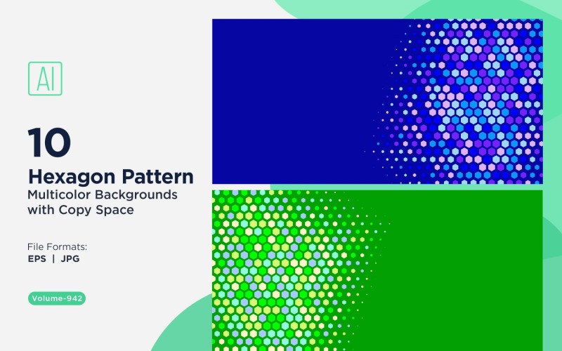 Motif d'abeilles vibrant en plusieurs couleurs et tailles 942