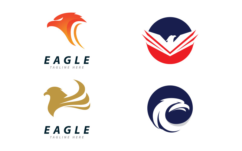 Eagle Logo Vector, Creative Eagle ikon Mall illustration V14