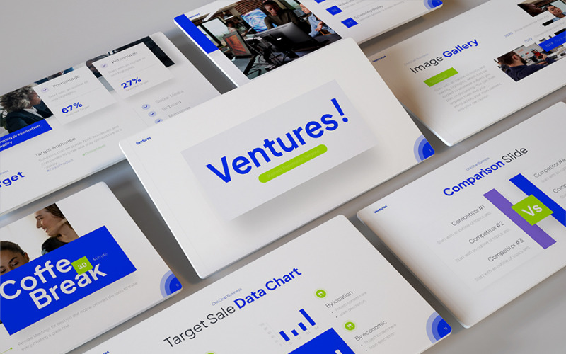 Ventures - Modelo de apresentação empresarial simples