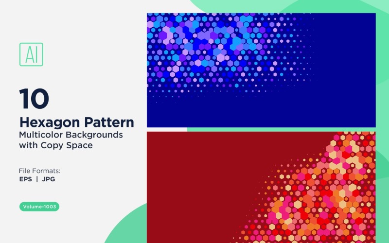 Яркий фон с рисунком медоносной пчелы в разных цветах и размерах 1003