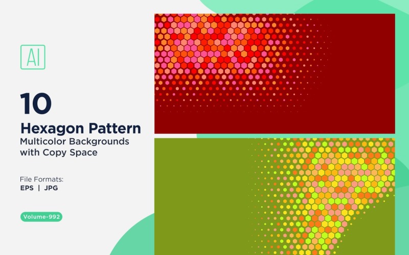 Fundo de padrão de abelha vibrante em várias cores e tamanhos 992