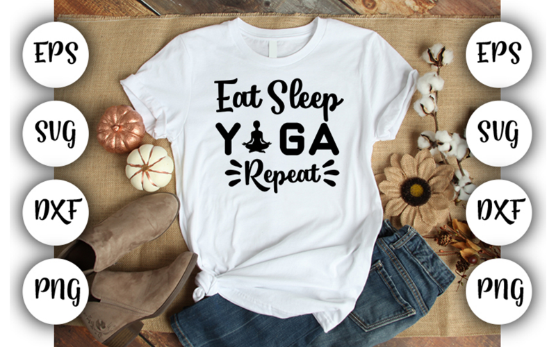 illustration créative pour chemises-Yoga-0719-24