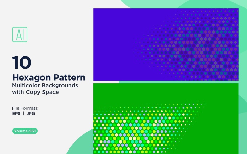 Lebendiger Honigbienen-Musterhintergrund in mehreren Farben und Größen 962