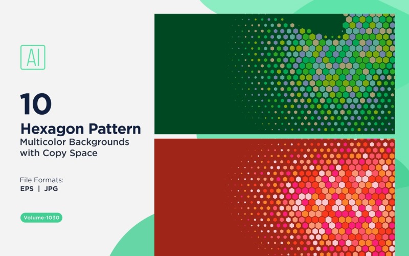 Яркий фон с рисунком медоносной пчелы в разных цветах и размерах 1030