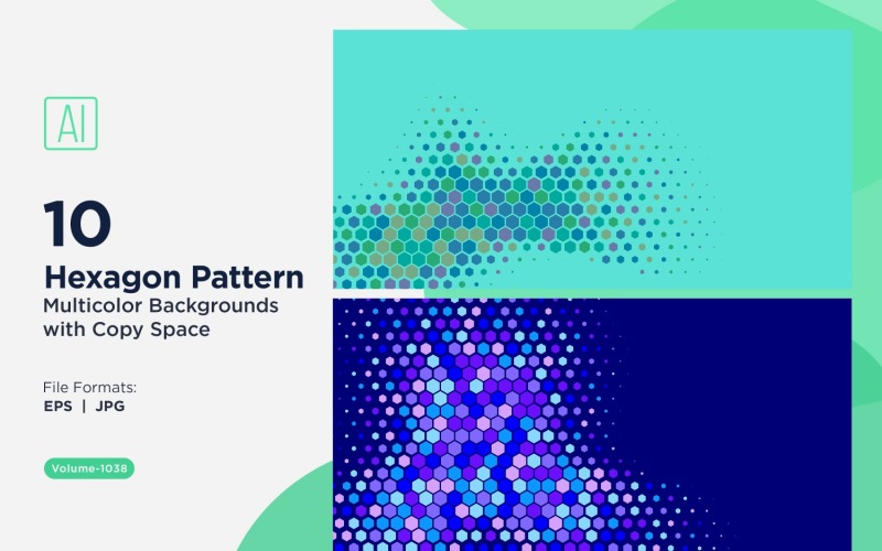 充满活力的蜜蜂图案背景，多种颜色和尺寸 1038