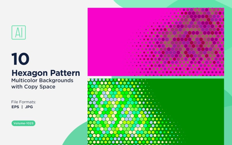 Çok Renkli ve Boyutlu Canlı Bal Arısı Desenli Arka Plan 1025