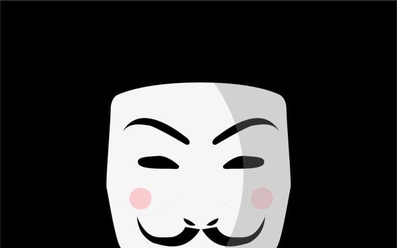 Icône de conception créative du masque de hacker