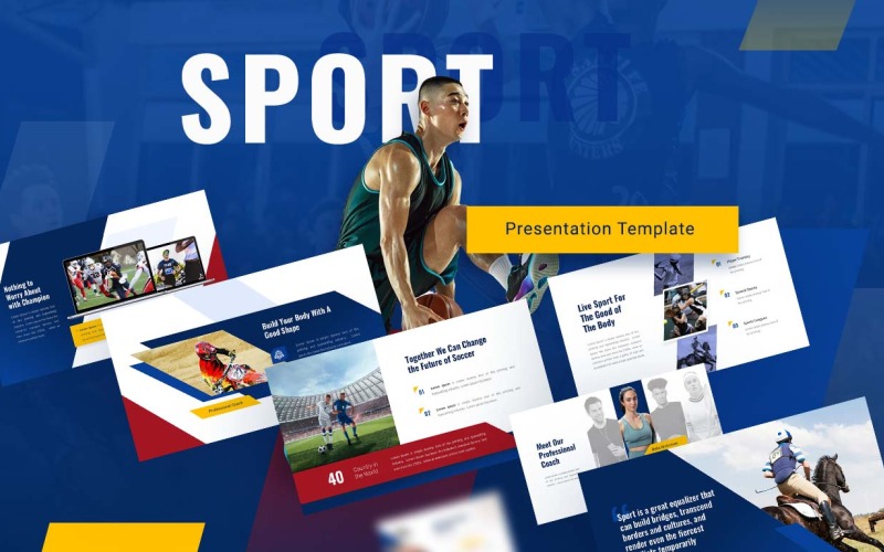 Olympix - Шаблон презентации PowerPoint для спорта