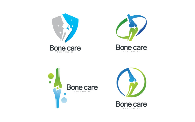 Bone care logo icon vector template V14