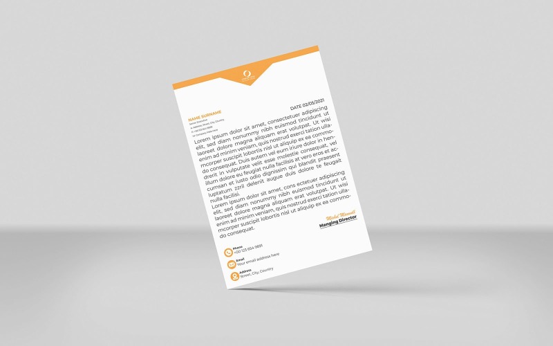 Carta intestata moderna - Modello di identità aziendale