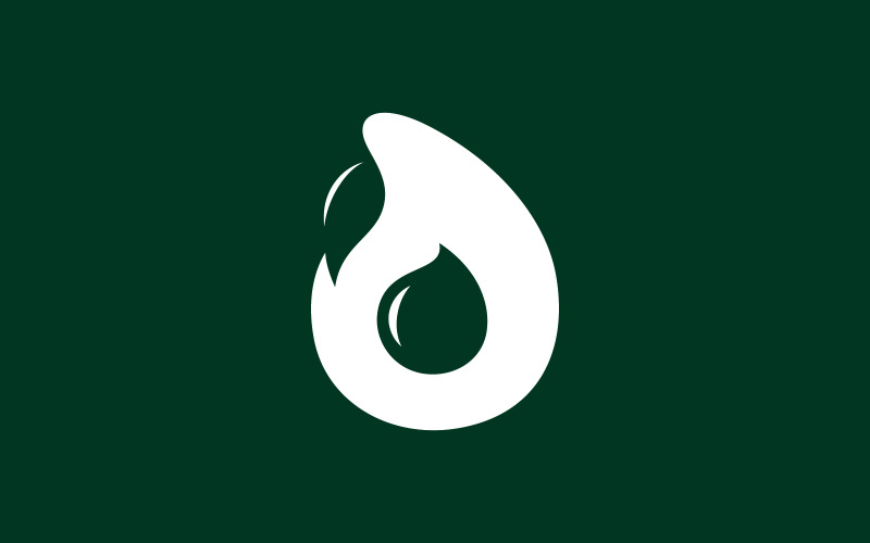 Modèle de logo de fruit d'avocat, symboles d'aliments sains V11