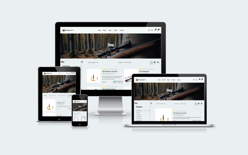 FirePowerPro – Gun Shop eCommerce React Mall