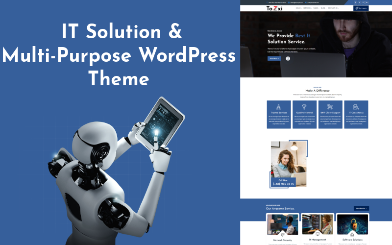 Tozxi - IT 解决方案和多用途 WordPress 主题