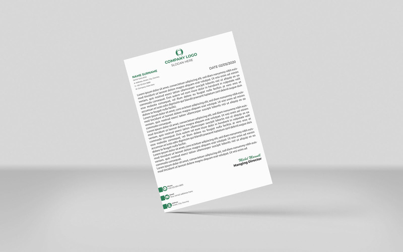 Business A4 brevpapper företagsmall design