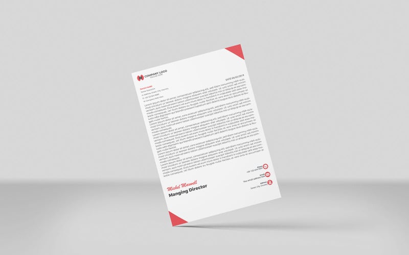 Progettazione della carta intestata con AI ed EPS