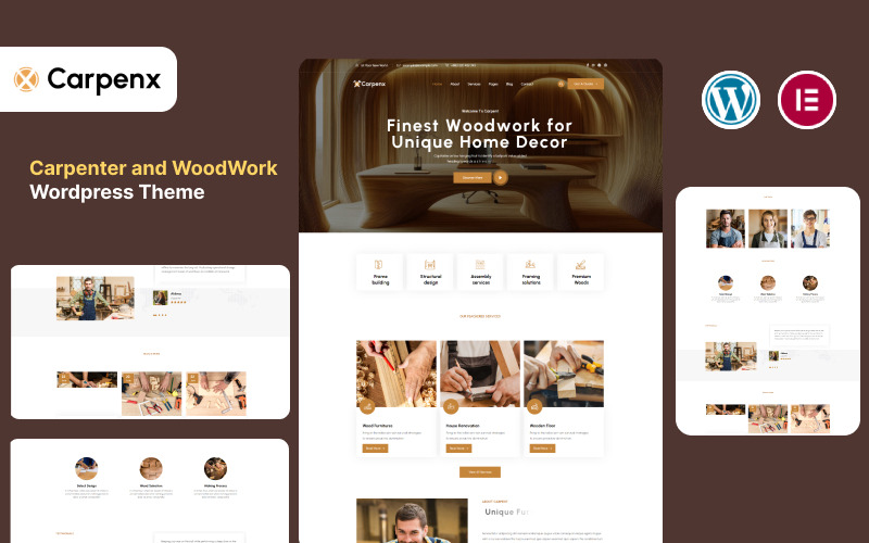 Carpenx - Tema WordPress per falegnami e artigiani