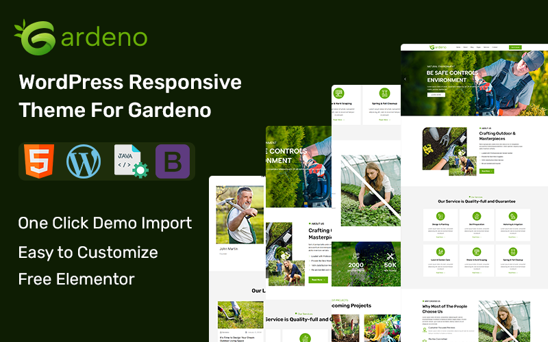 Gardeno-Landskapsträdgårdsarbete WordPress-tema