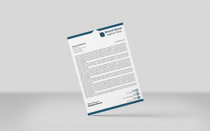 Корпоративный бланк - Шаблон фирменного стиля (дизайн)