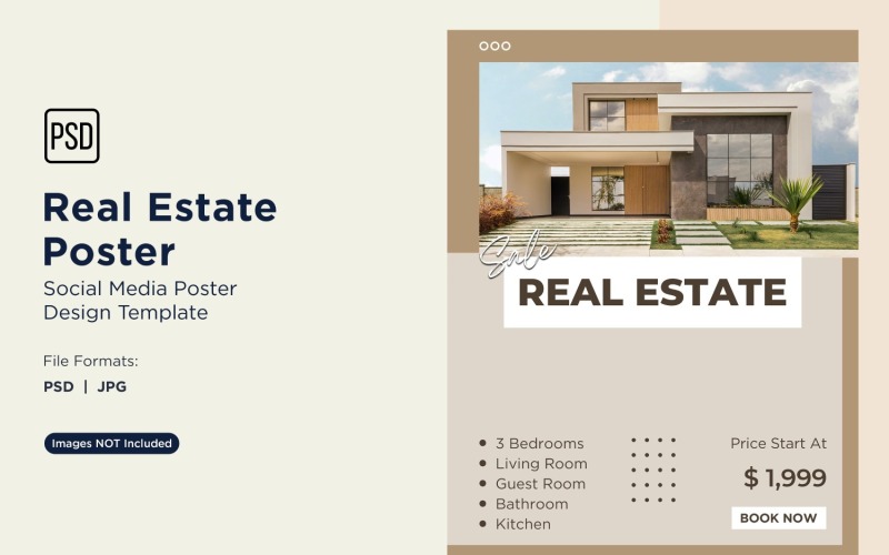 Designvorlage für Social-Media-Posts zum Thema Immobilien 19