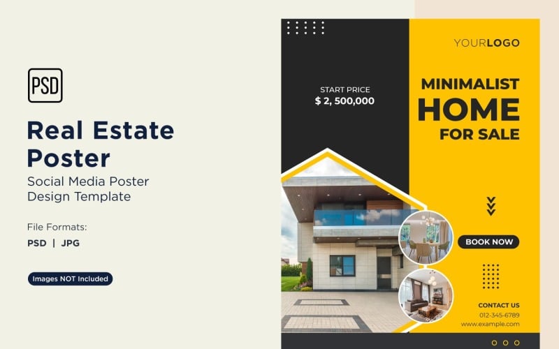 Designvorlage für Social-Media-Posts zum Thema Immobilien 34