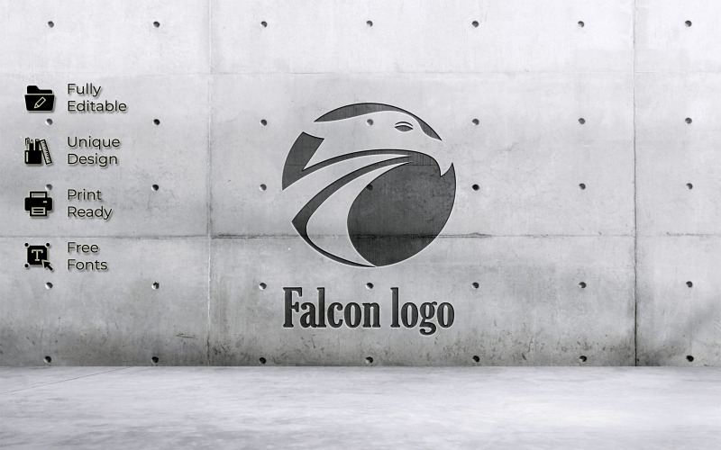 Логотип Falcon вирізаний зсередини