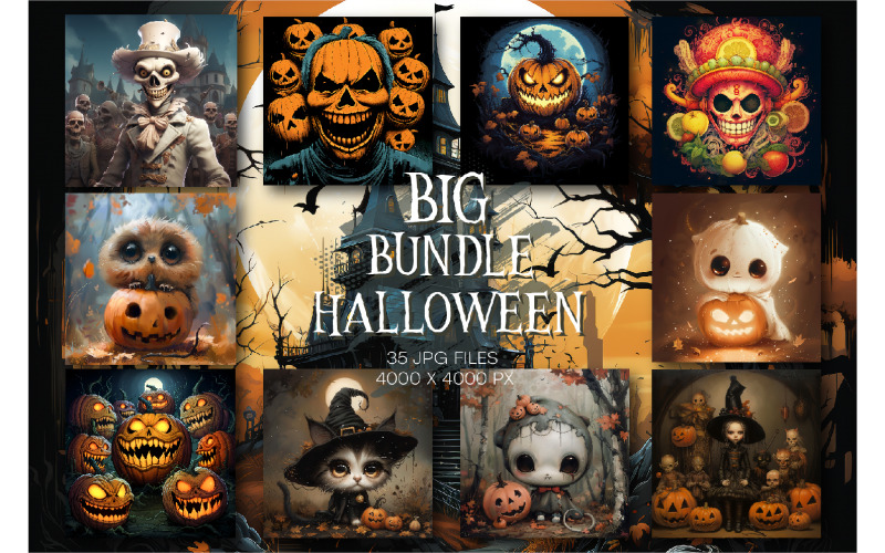 Afiches oscuros de Halloween. Clipart místico.