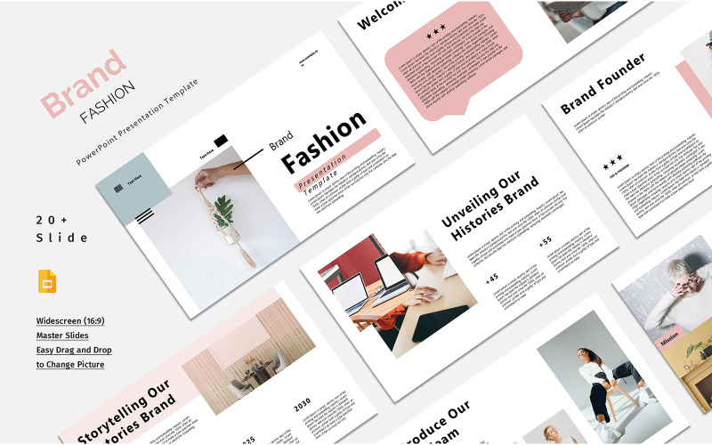 Plantilla de Google Slide de moda de marca