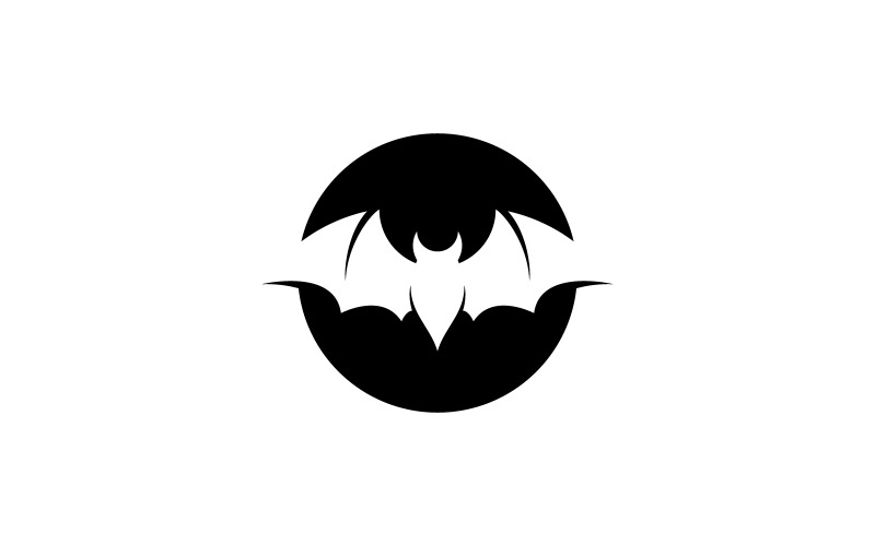 Illustrazione vettoriale del modello del logo del pipistrello V11