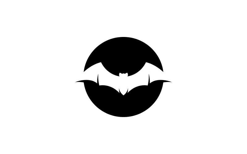 Illustrazione vettoriale del modello del logo del pipistrello V21