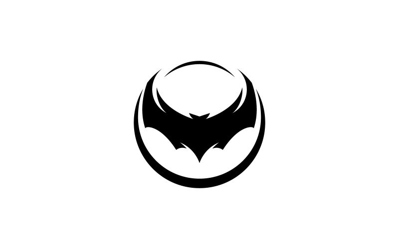 Szablon logo nietoperza ilustracja wektorowa V13