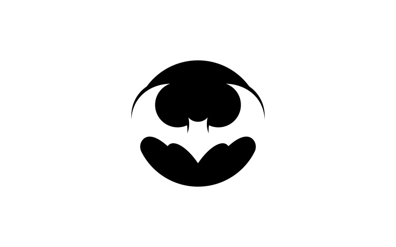 Vleermuislogo sjabloon vectorillustratie V2