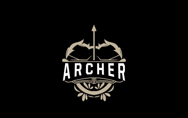 Archer Logo Łucznictwo Strzała Wektor Projekt V14