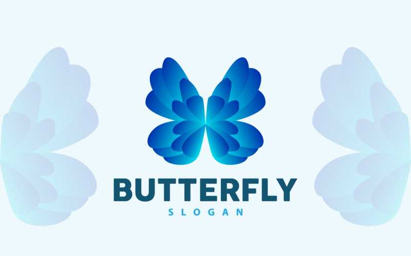 Conception de logo papillon Bel animal volant V2