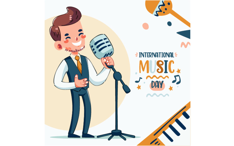 Handritad internationella musikdagen