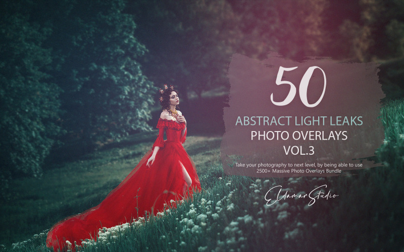 50 abstrakte Lichtleck-Foto-Overlays – Band 3
