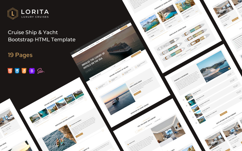 Lorita - HTML šablona pro bootstrap výletních lodí a jachet