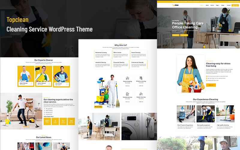 Topclean - WordPress тема для клининговых услуг