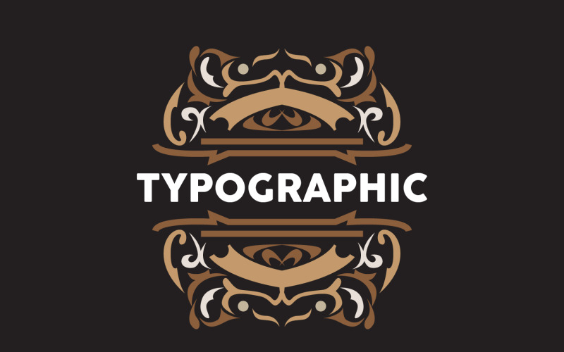 Decoratief Vintage Typografie Wenskaart Ontwerp V5