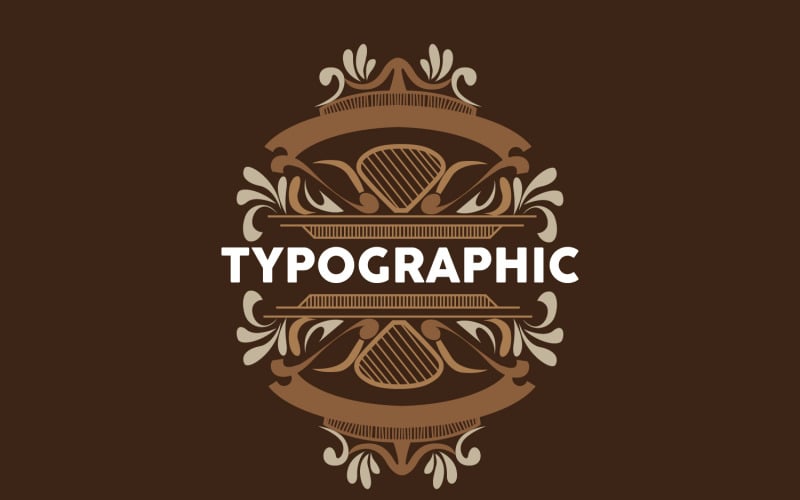 Dekorativní Vintage typografie blahopřání Design V3