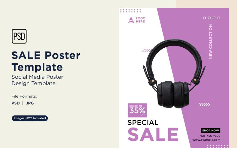 Projekt plakatu marketingowego sprzedaży 02