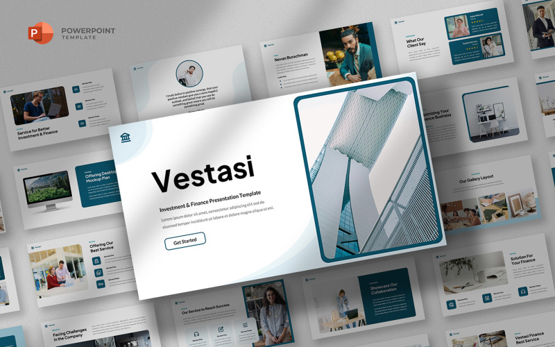 Vestasi - Powerpoint-sjabloon voor investeringen en financiën