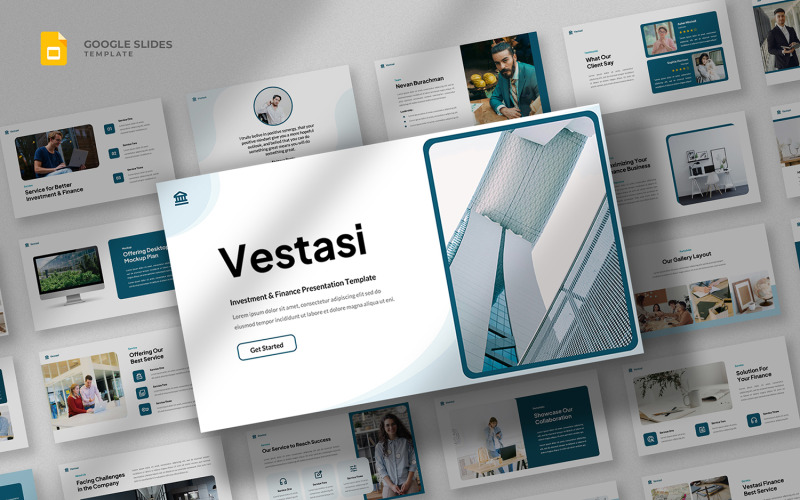 Vestasi - 投资与金融 Google 幻灯片模板