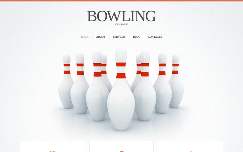 Bowling Responsive webbplatsmall