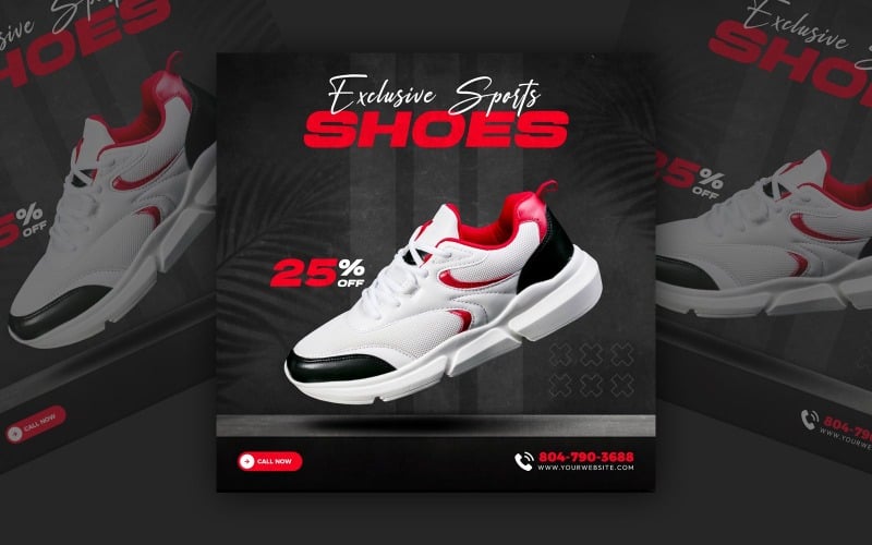 Shoes Sale  Social Media Post Template