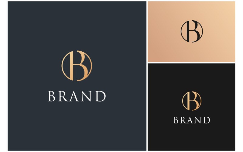 Letter B Luxury Circle Logo