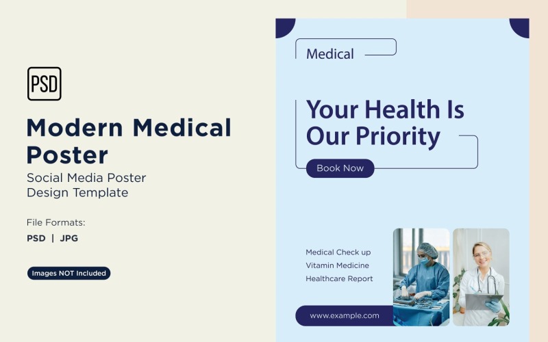Modello di progettazione di poster medico 22